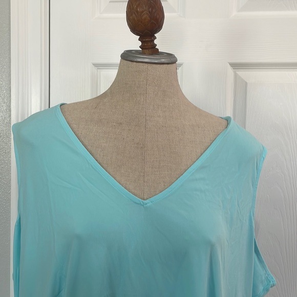Attitudes by Renee 2 piece jacket & top Seaglass green women’s plus size 3X nwts - Picture 10 of 16